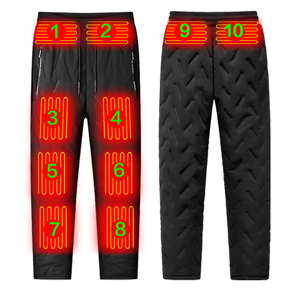 Winter Clothing Hiking - Unisexowe elektryczne spodnie termiczne z 10