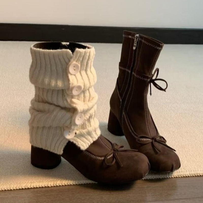 Winter Clothing For Woman - Botki damskie na wysokim obcasie z