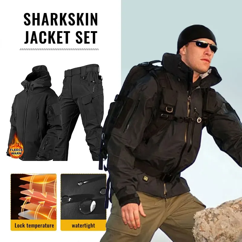 Winter Clothing Hiking - Mężczyźni zagęścić miękka skorupa zimowa praca