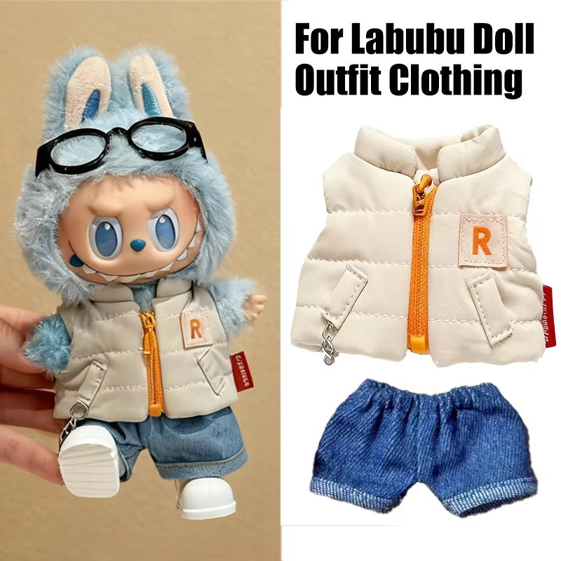 Winter Clothing Items - Ubranka dla lalki Labubu 15-17 cm: