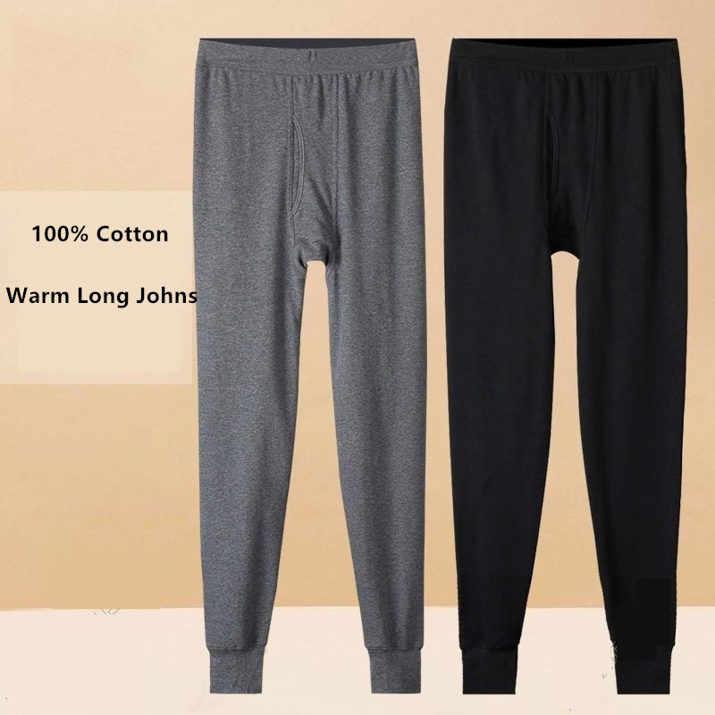 Winter Under Clothing - Męskie spodnie termiczne z bawełny 100%,