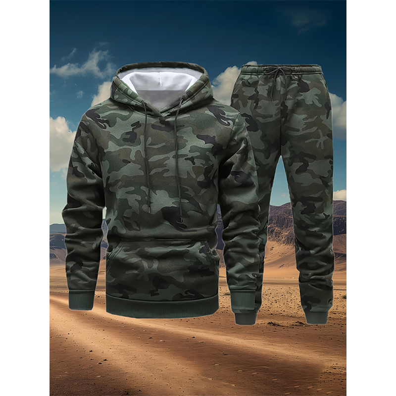 Winter Clothing For Woman - Jesienne kamuflażowe zestawy dresowe z nadrukiem