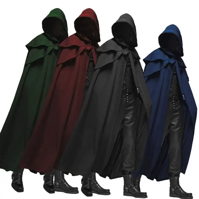 Winter Clothing Items - Męski strój cosplay monacha, średniowieczny, vintage,