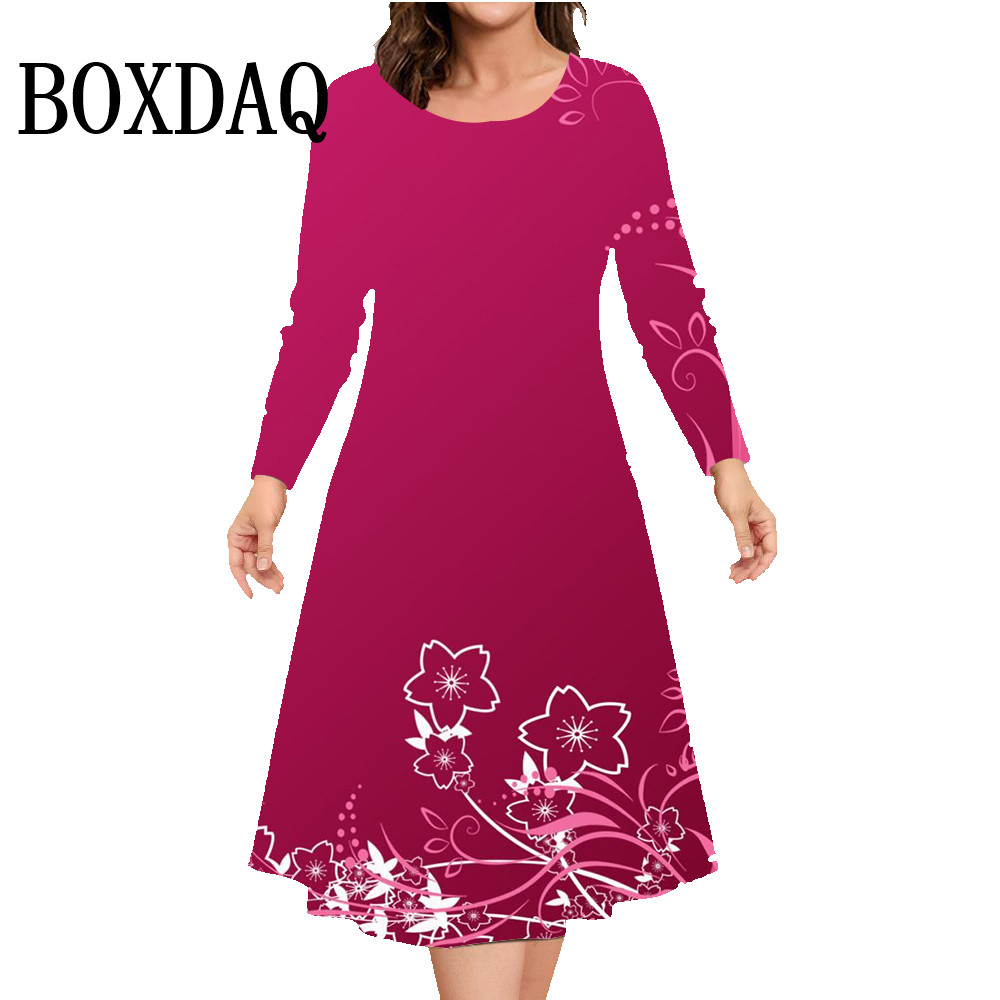 Jesienno-zimowa sukienka z dłu – Winter Clothing Plus Size recenzja i cena