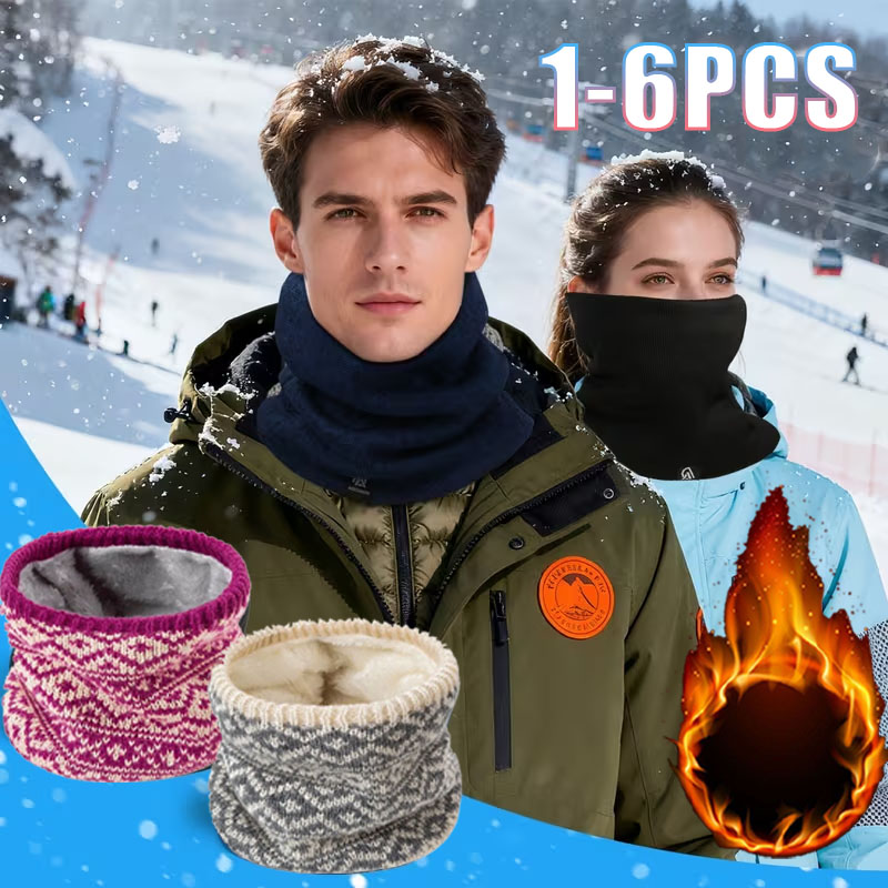 1-6 szt. Zimowy dzianinowy kom – Neck Gaiter Fleece recenzja i cena