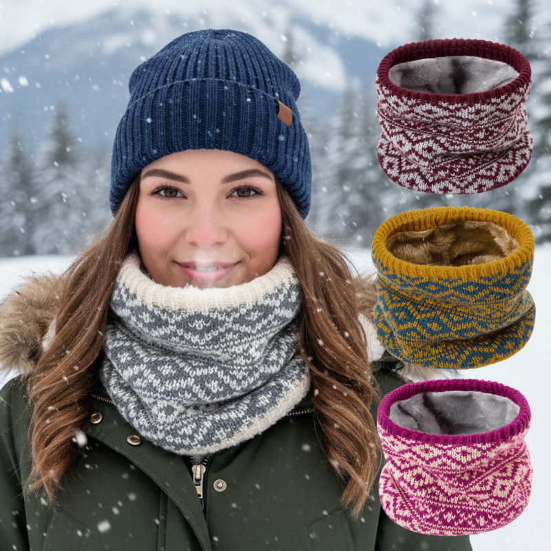 1-6 szt. Zimowy dzianinowy kom – Neck Gaiter Fleece recenzja i cena