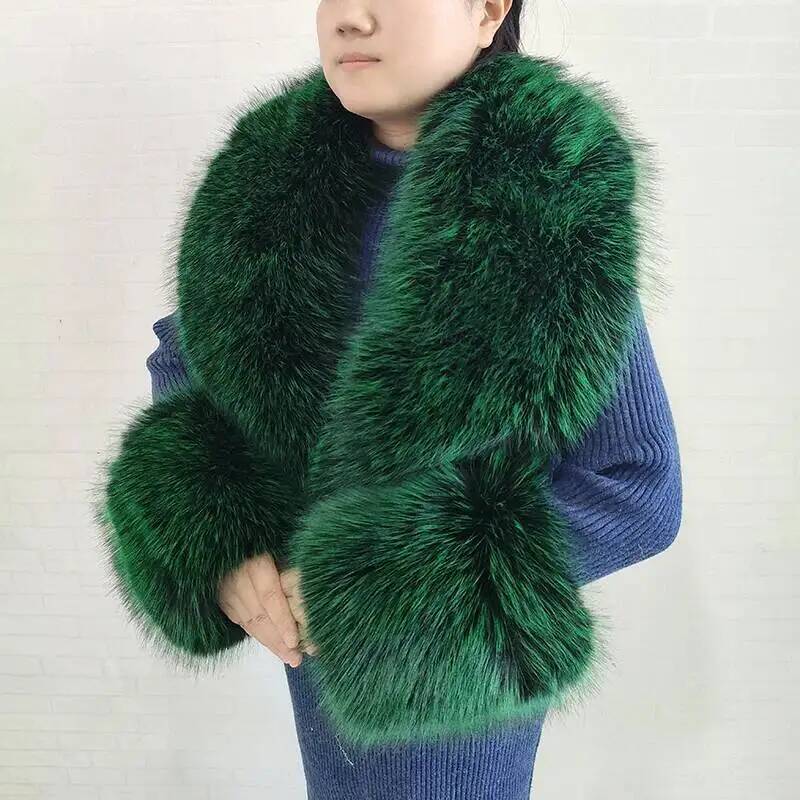 Duży szal damski z imitacji fu – Winter Clothing For Sale recenzja i cena
