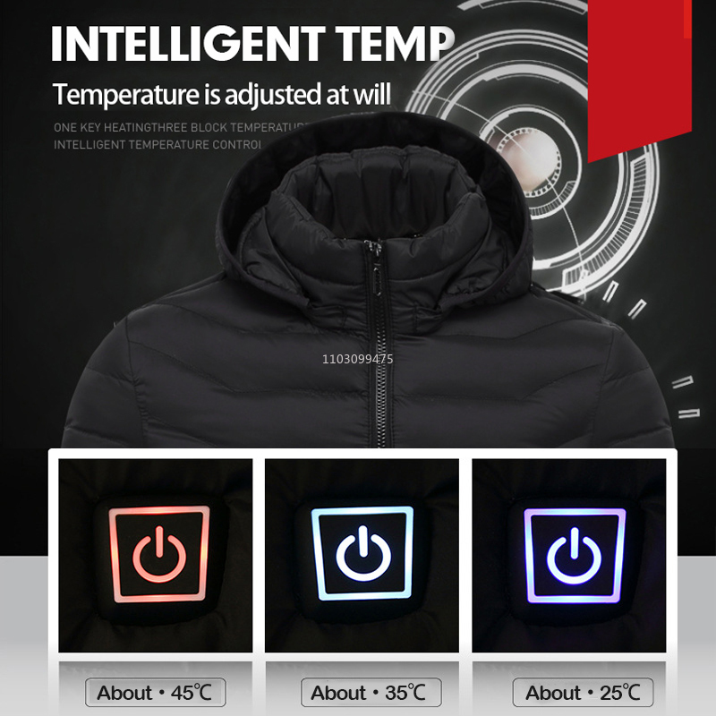 Kurtka grzewcza USB z 21 stref – Winter Clothing Hiking recenzja i cena
