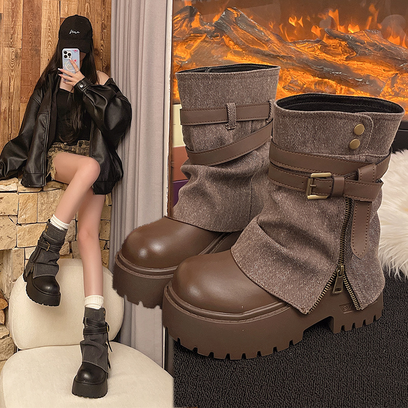 Botki damskie Kowbojki na plat – Winter Clothing For Woman recenzja i cena